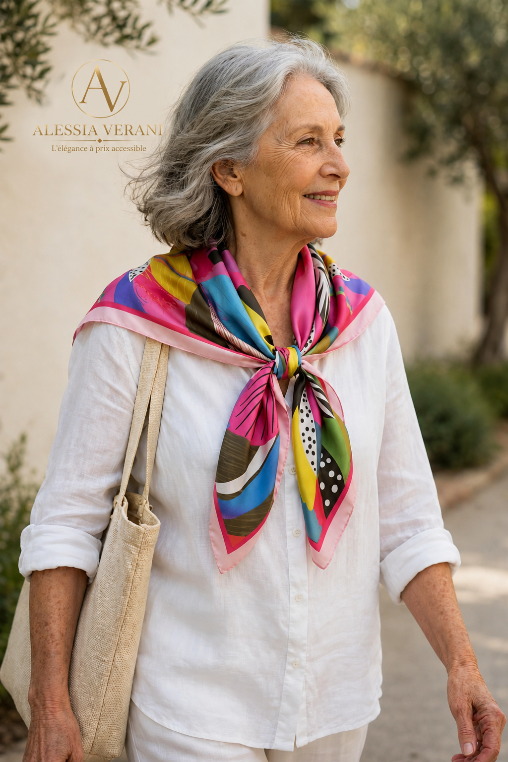 Tropical Bloom 100% Silk Square Scarf