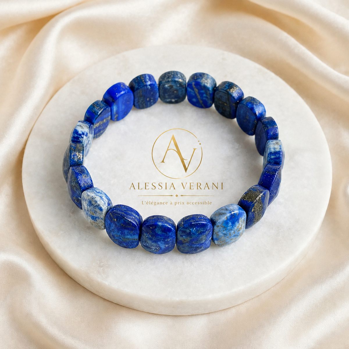 Royal Lapis Lazuli Faceted Bangle