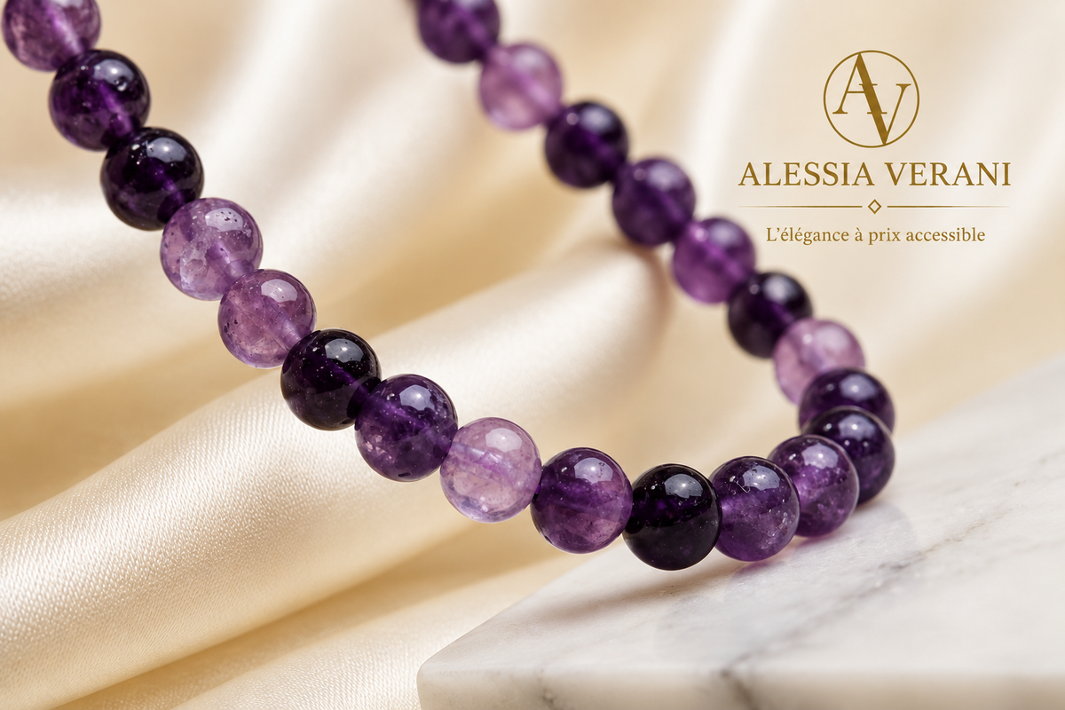 Natural Amethyst Long Necklace
