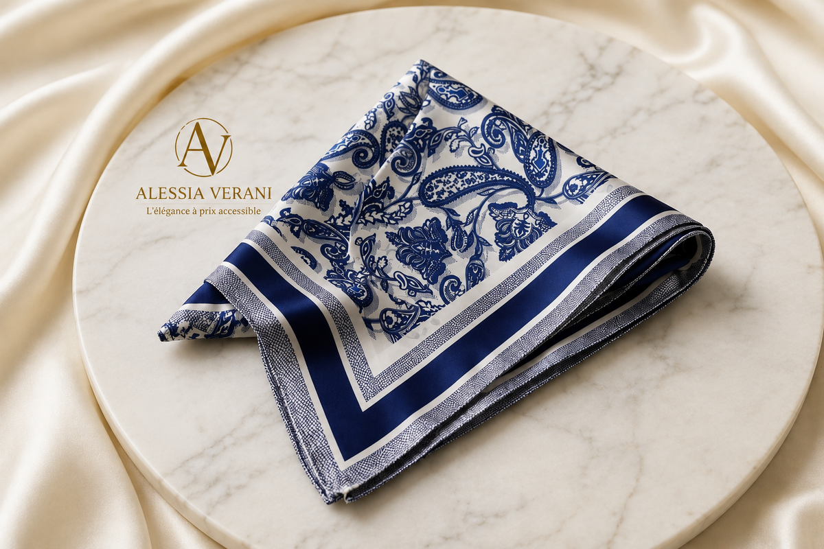 Heritage Paisley 100% Silk Square Scarf