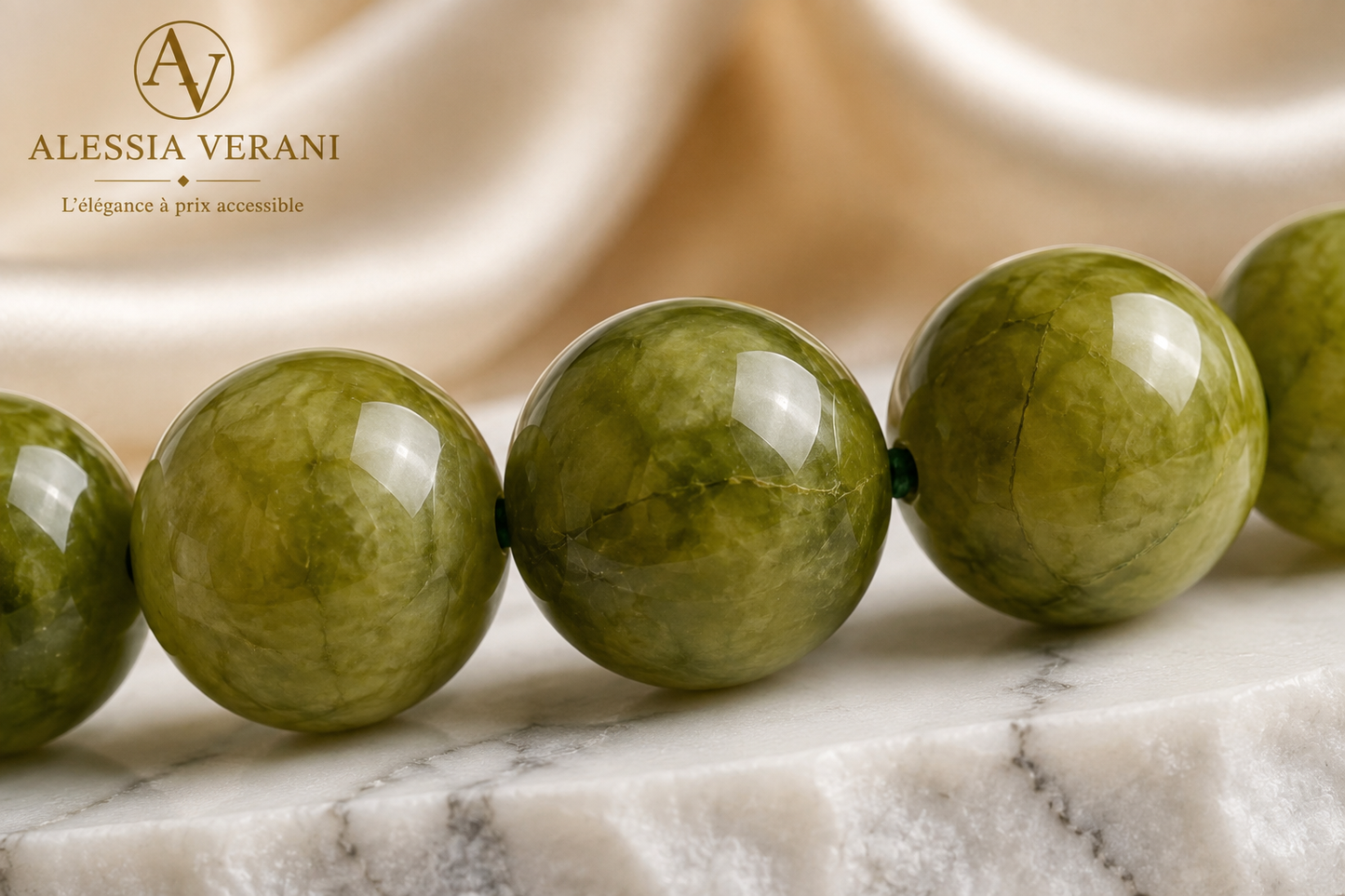 Natural Peridot Beaded Necklace