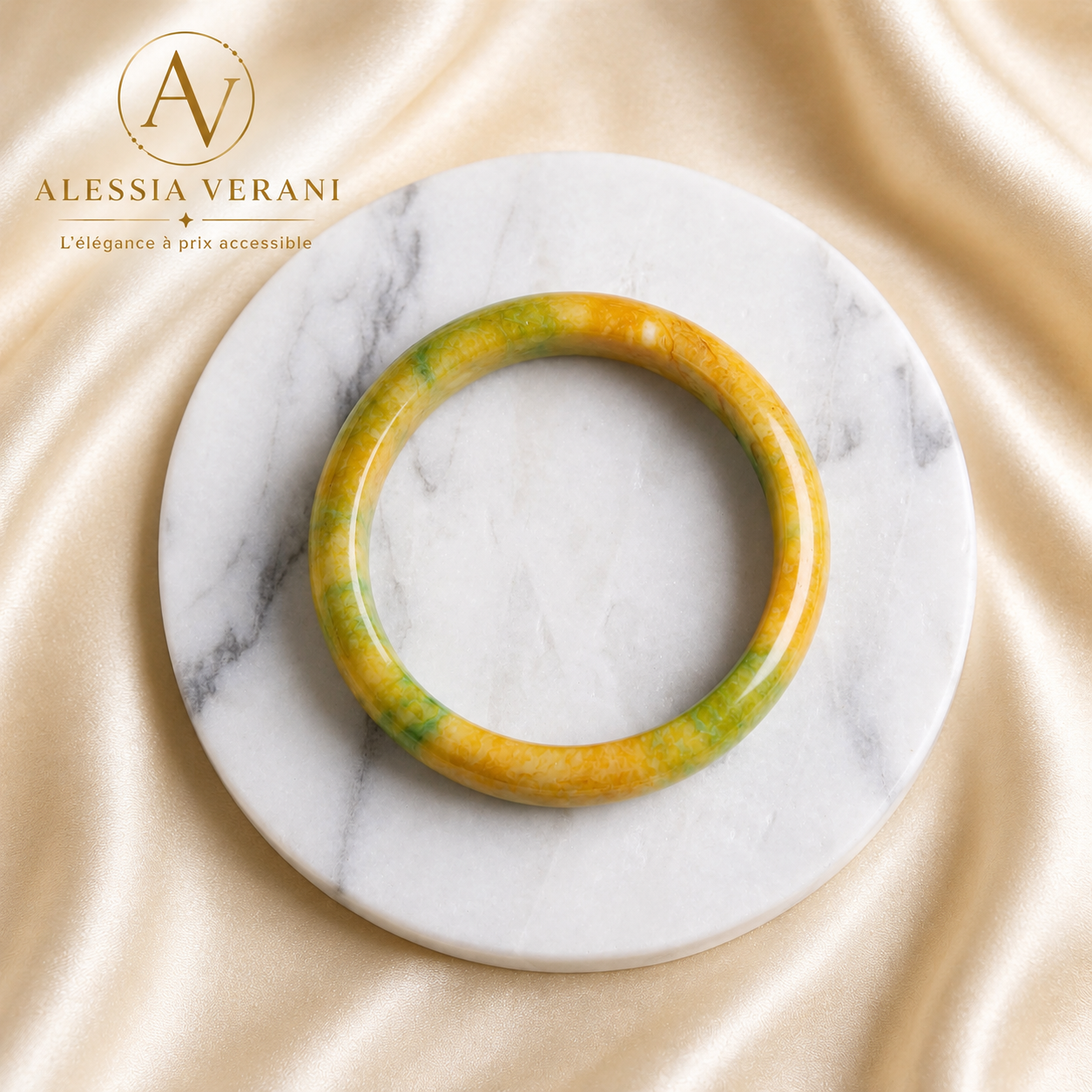 Aurora Harmony Natural Stone Bangle
