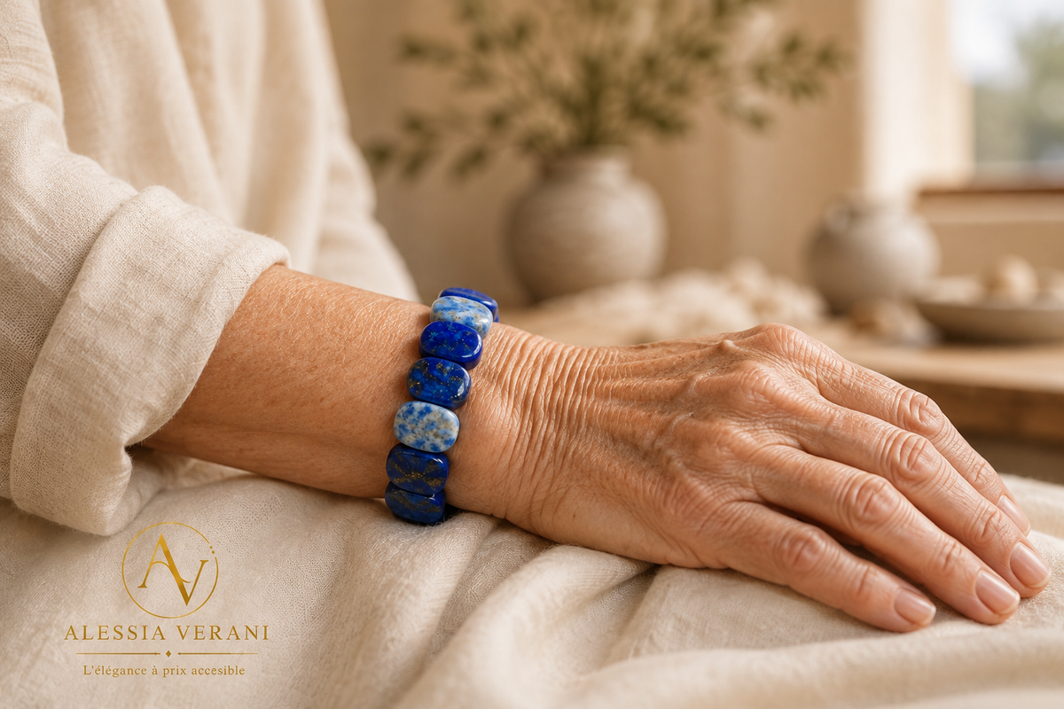 Royal Lapis Lazuli Faceted Bangle