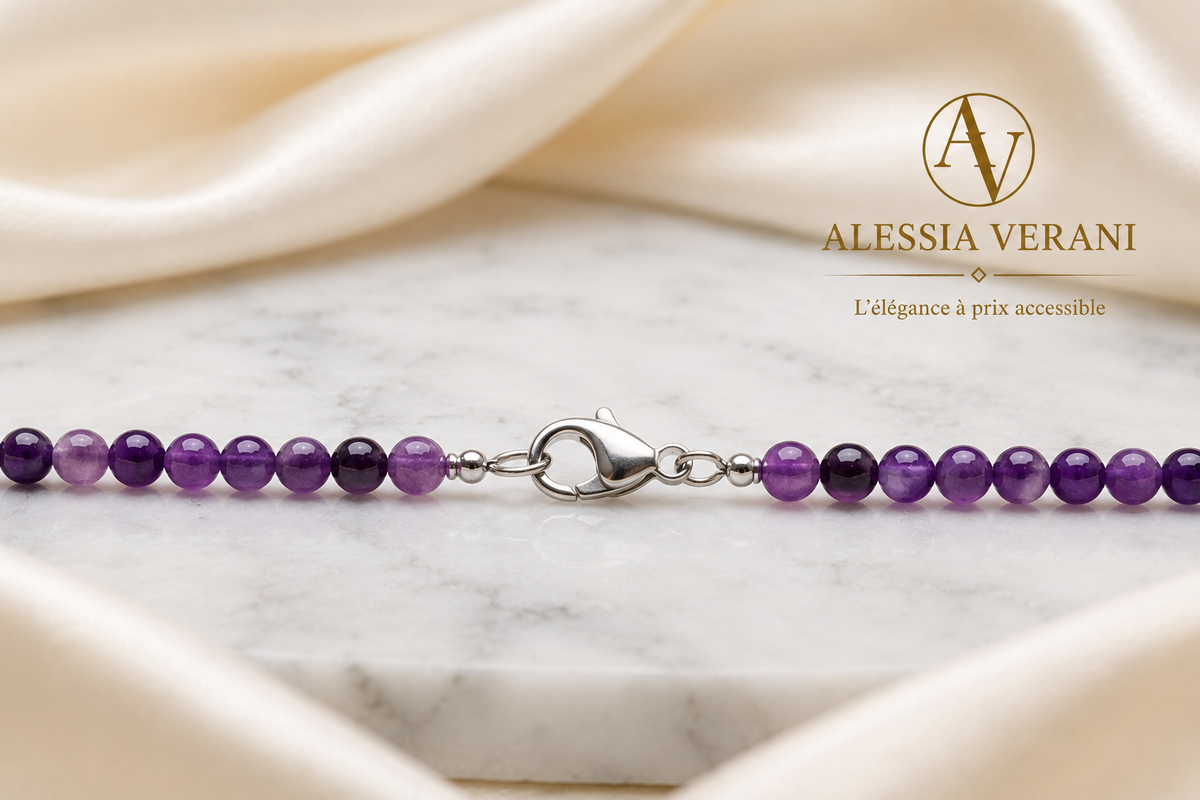 Natural Amethyst Long Necklace
