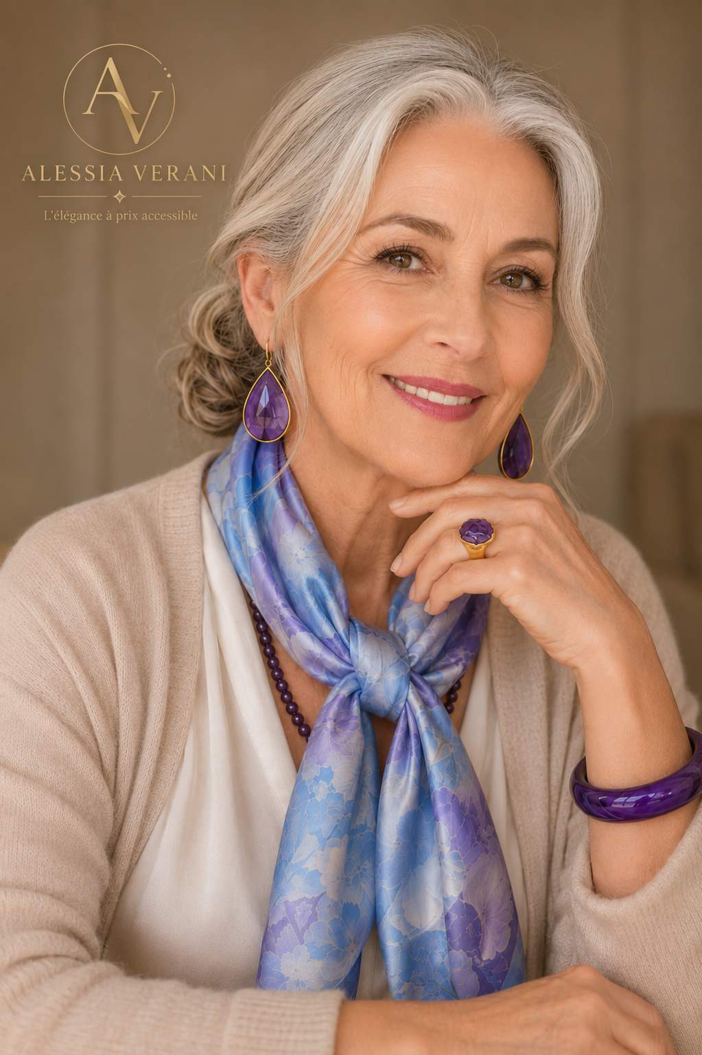 Amethyst Royale Signature Collection – 5-Piece Jewelry Set