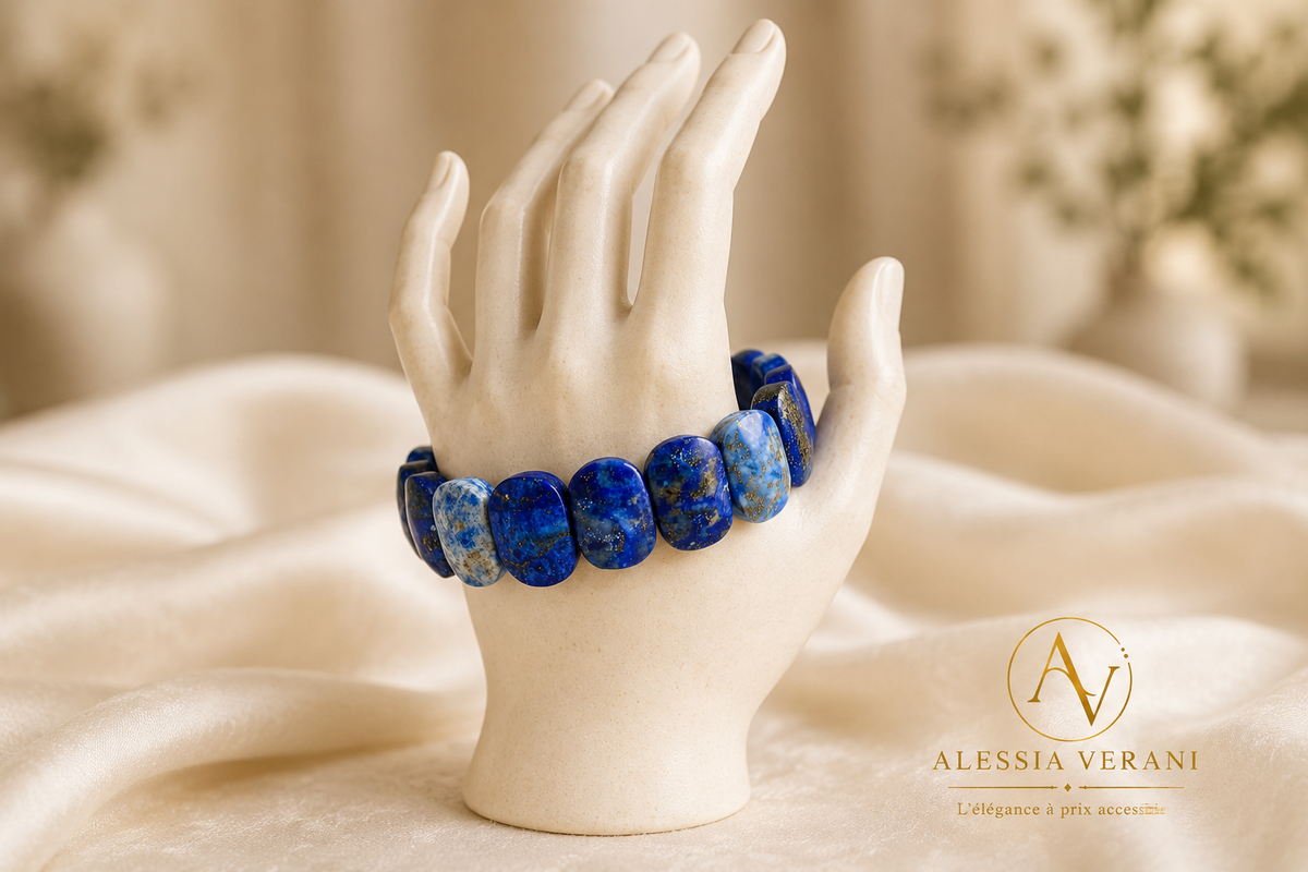 Royal Lapis Lazuli Faceted Bangle