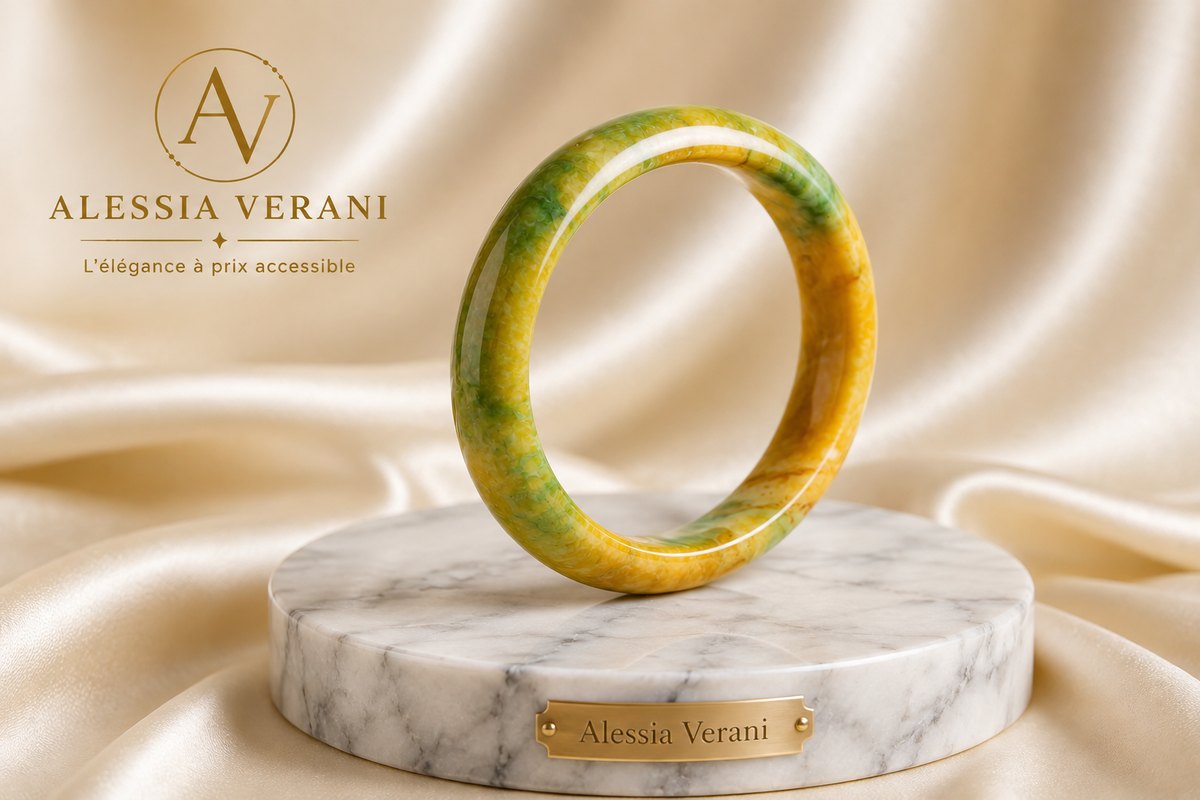 Aurora Harmony Natural Stone Bangle