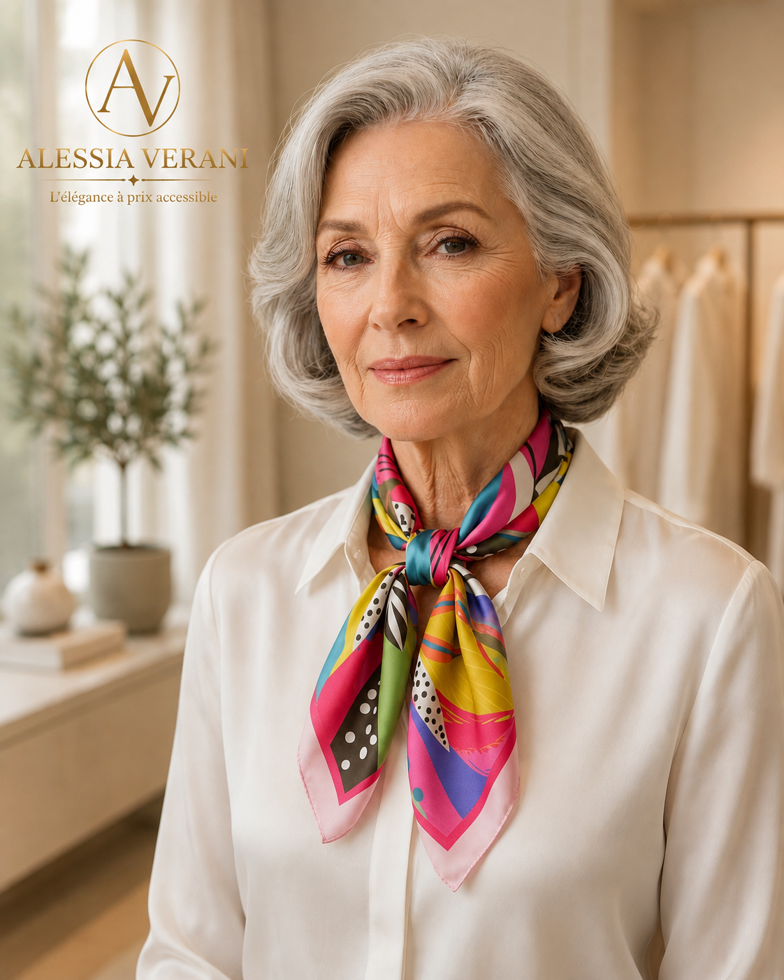 Tropical Bloom 100% Silk Square Scarf