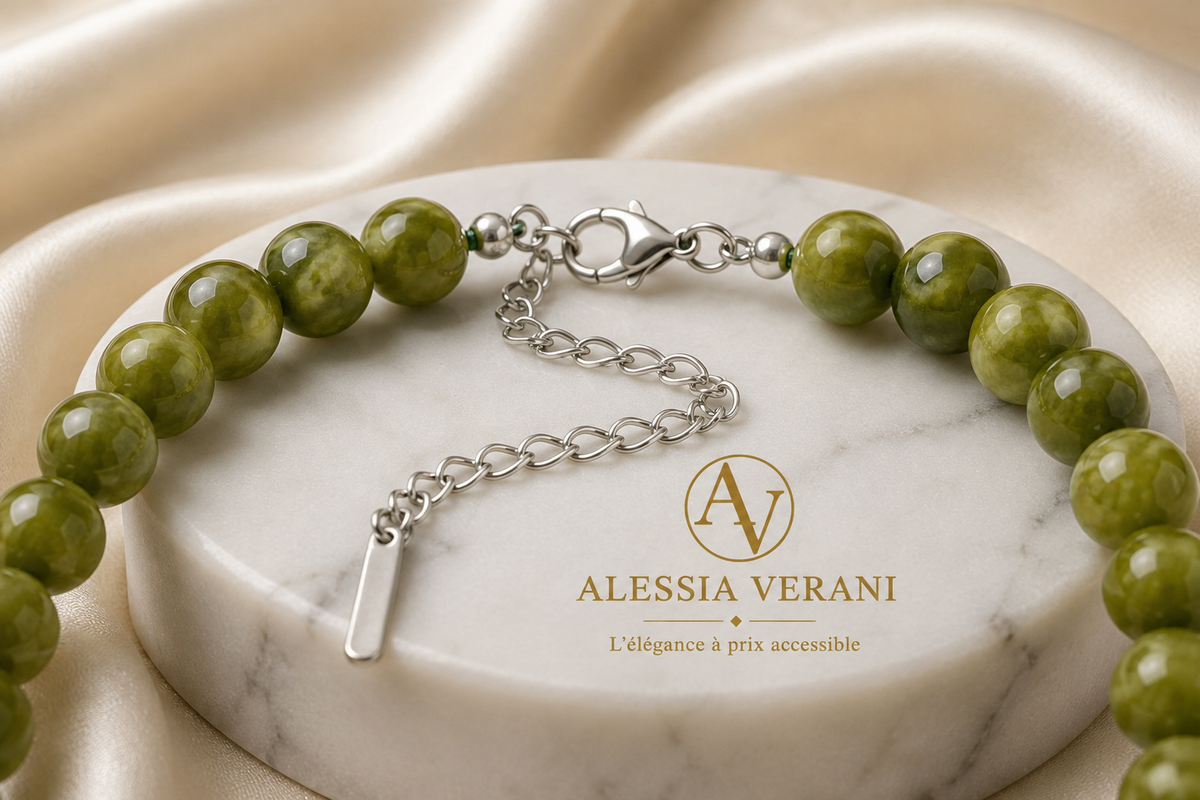 Natural Peridot Beaded Necklace