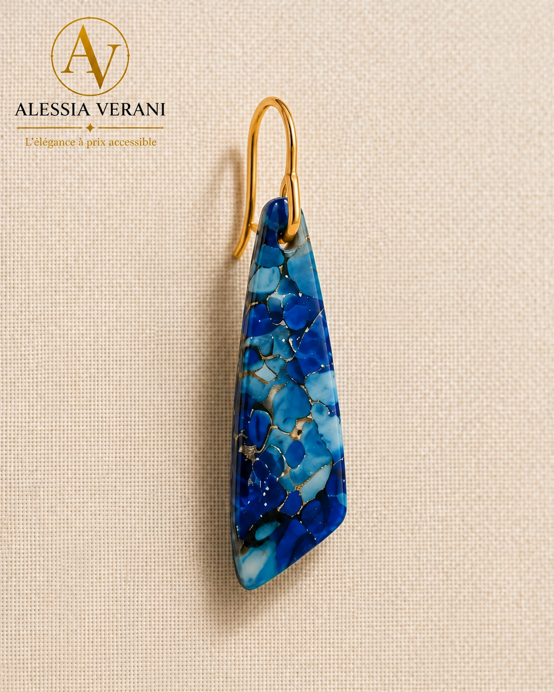 Natural Stone Azure Imperial Earrings