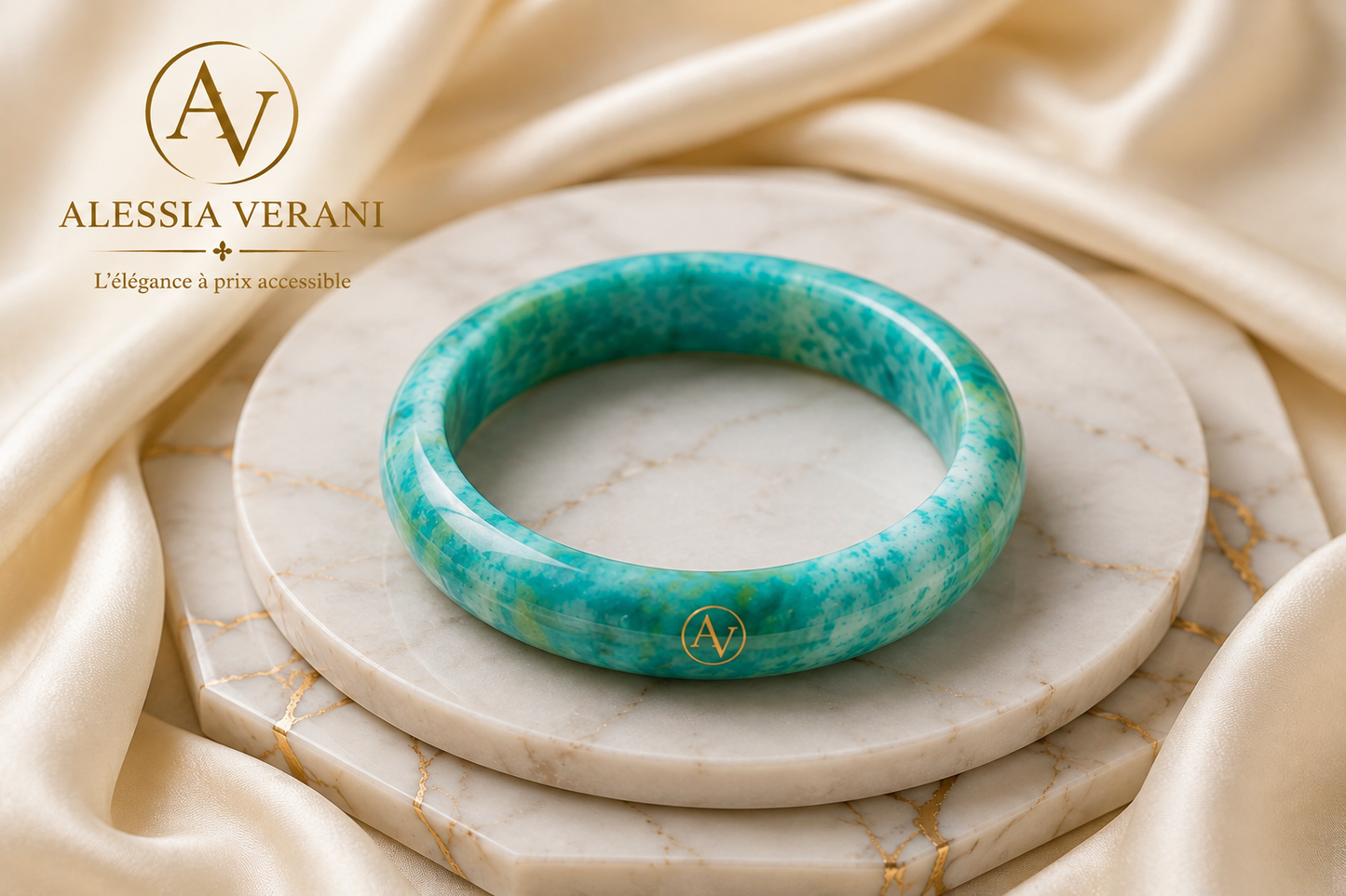Natural Sugituite (Sugilite) Blue-Green Statement Bangle