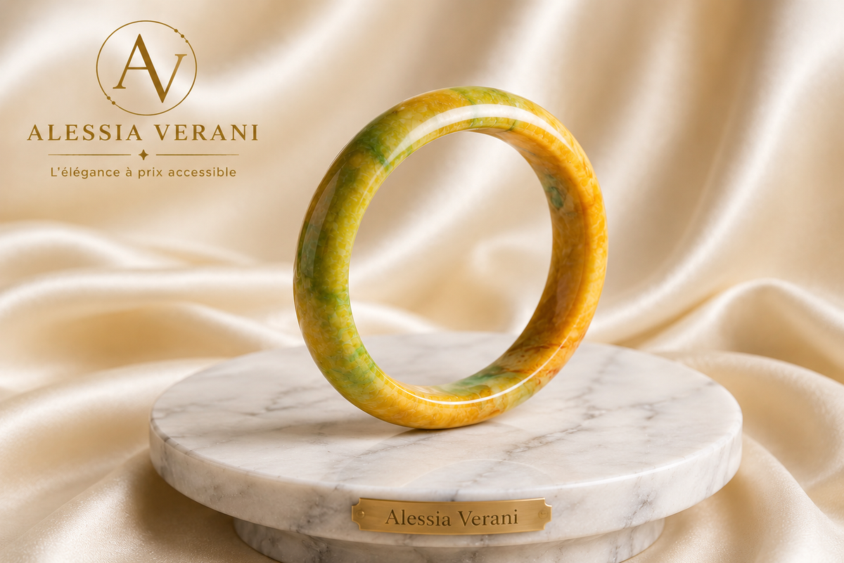 Aurora Harmony Natural Stone Bangle