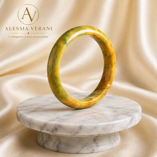 Aurora Harmony Natural Stone Bangle