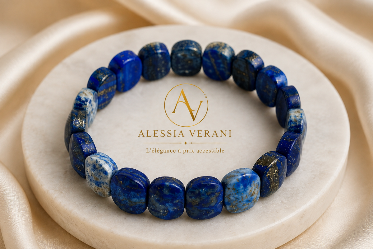 Royal Lapis Lazuli Faceted Bangle